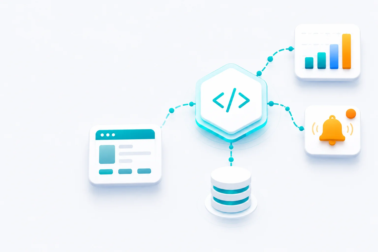 API node syncing data to analytics and alerting tools.